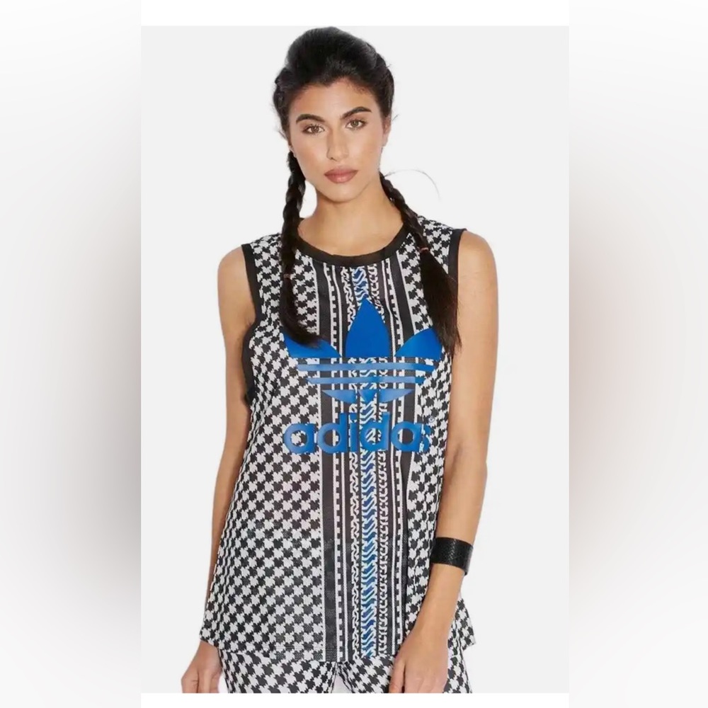 Adidas Originals Houndstooth Soccer Jersey Tank Top